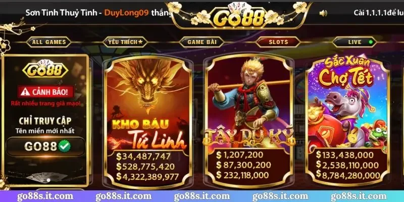 Nổ hũ GO88 xứng danh top 1 cổng game Việt Nam
