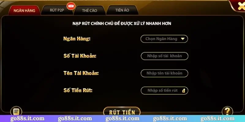 rút tiền GO88